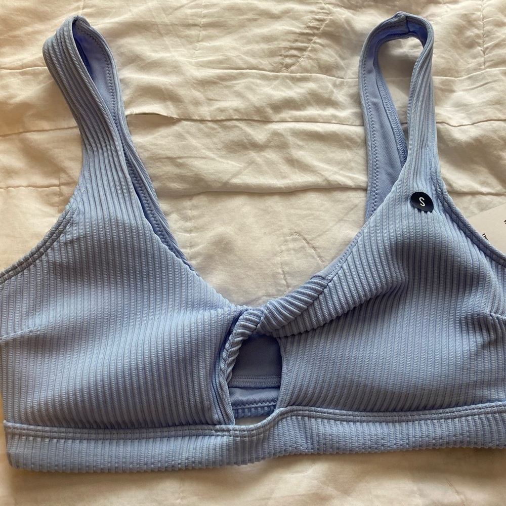 Hollister Swim bikini top; Small; cornflower blue